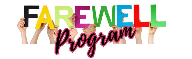 Farewell banner
