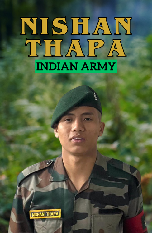NISHAN THAPA INDIAN ARMY